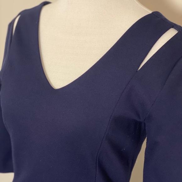 Navy Halogen Dress - Picture 2 of 4